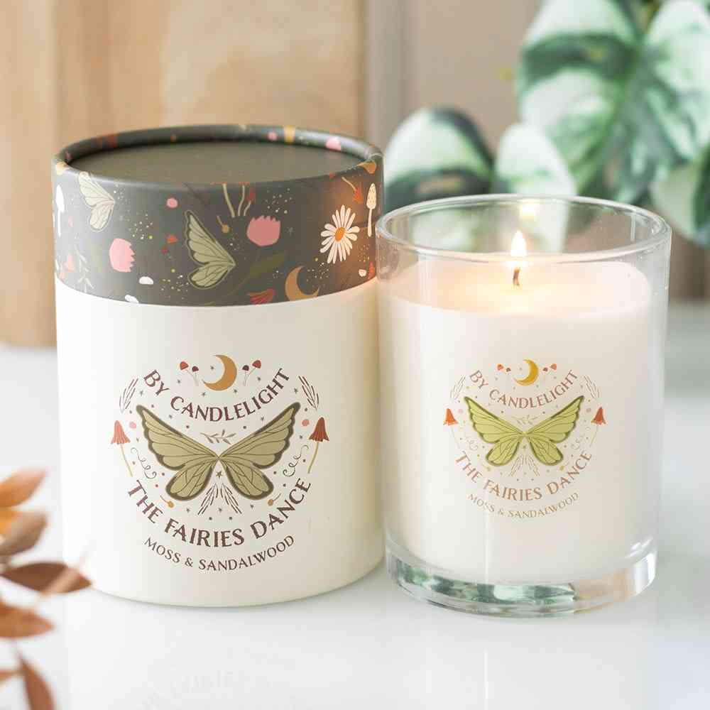 Something Different - Fairy Wing Moss & Sandalwood Scented Candle - Multicolours